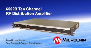 6502B Ten channel RF distribution amplifier, Microsemi